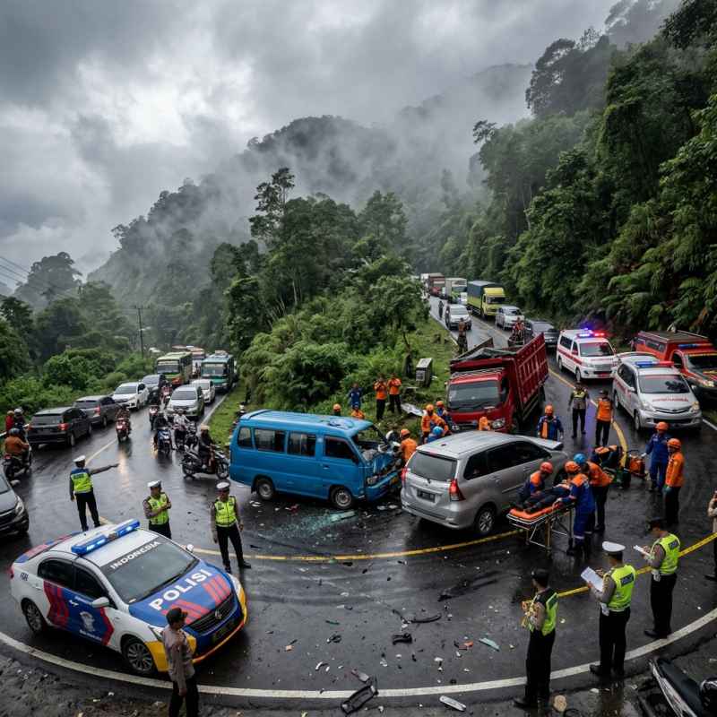 Tragic Sibolangit Multi-Vehicle Crash