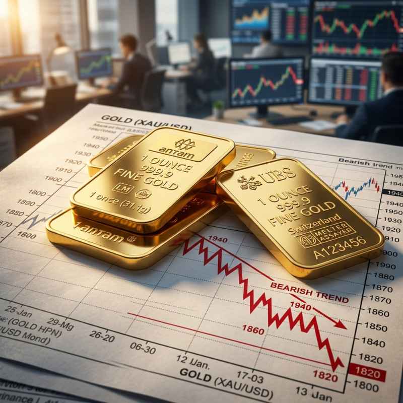 Harga Emas Antam Anjlok Tajam Jumat Ini