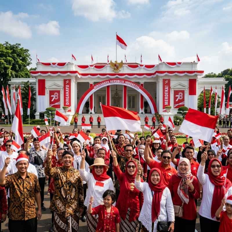 HUT RI ke-81 di Jakarta: Pandang Istana Dibuka