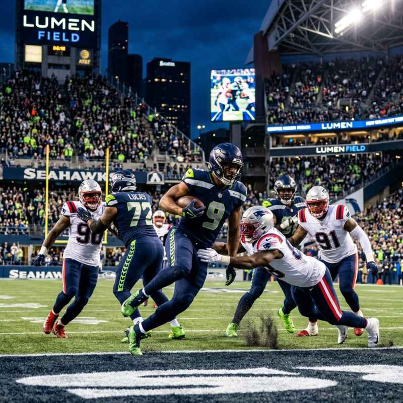 Darnold Injured as Patriots Lead Seahawks