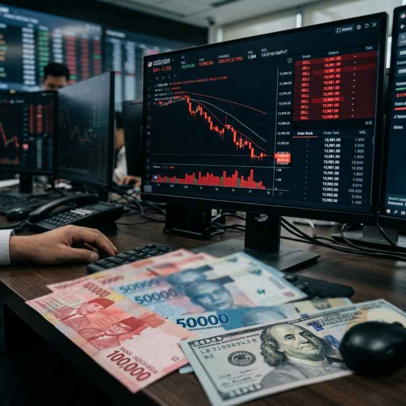 Rupiah Anjlok ke Rp 17.825 per Dolar AS