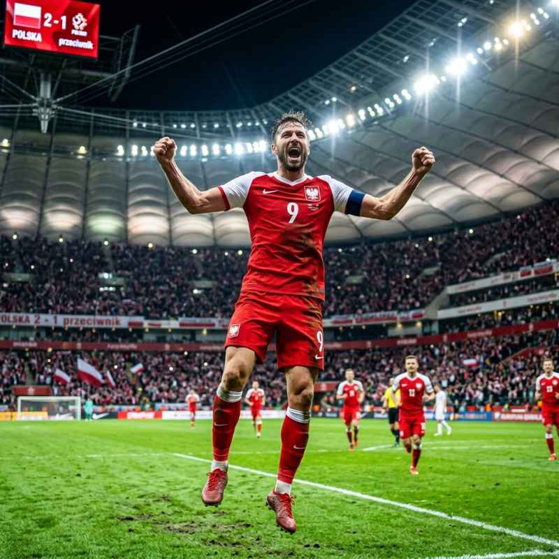 Polandia vs Rumania: Rekor Gila Lewandowski